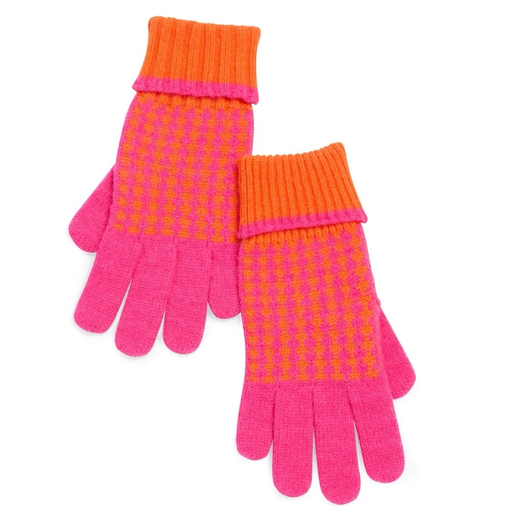 Shiraleah Hadley Touchscreen Gloves  pink orange